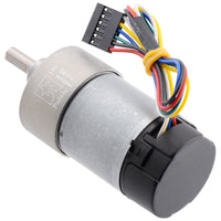 6.3:1 Metal Gearmotor 37Dx65L mm 12V with 64 CPR Encoder - Pololu