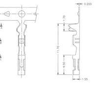 Crimp Pins Female for 0.1