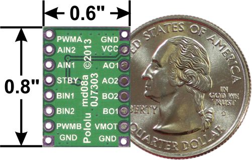 Pololu TB6612FNG Dual Motor Driver Carrier - Compact H-Bridge
