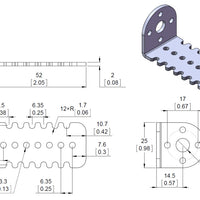 Pololu 25D mm Metal Gearmotor Bracket Pair - Pololu image 2