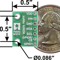 VL6180X Time-of-Flight Distance Sensor Carrier with Voltage Regulator, 60cm max - Pololu image 3