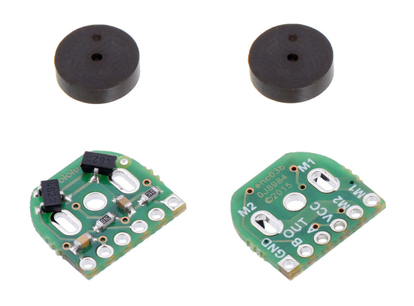 Magnetic Encoder Pair Kit for Micro Metal Gearmotors, 12 CPR, 2.7-18V - Pololu