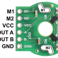 Magnetic Encoder Pair Kit for Mini Plastic Gearmotors, 12 CPR, 2.7-18V - Pololu