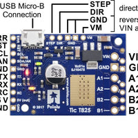 Tic T825 USB Multi-Interface Stepper Motor Controller - Pololu