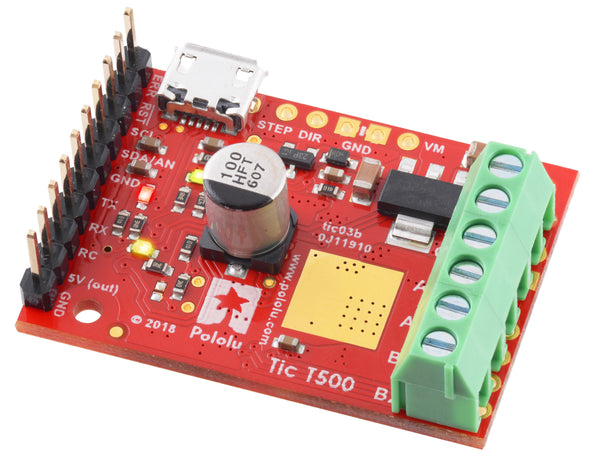 Tic T500 USB Multi-Interface Stepper Motor Controller - Pololu