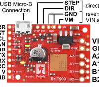 Tic T500 USB Multi-Interface Stepper Motor Controller - Pololu image 2