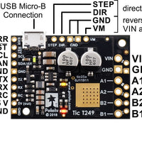 Tic T249 USB Multi-Interface Stepper Motor Controller - Pololu image 2