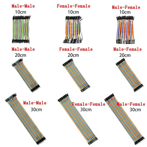 Jumper Wires Dupont Line 10 20 30 cm Arduino Compatible - circuitrocks