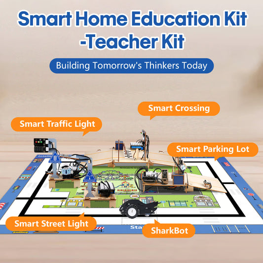 ACEBOTT QE036 Intelligent Transportation Display Kit with Sandbox Map – Year 1 | ESP32 STEM Education Kit (5 Projects)
