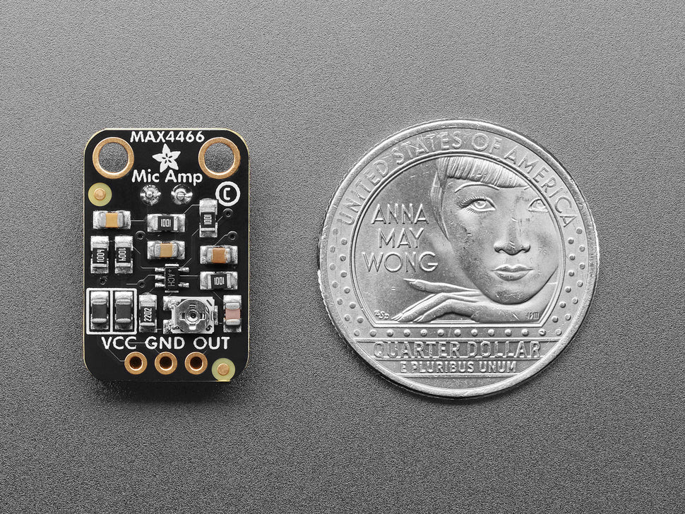 Adafruit Electret Microphone Amplifier MAX4466 - Adjustable Gain