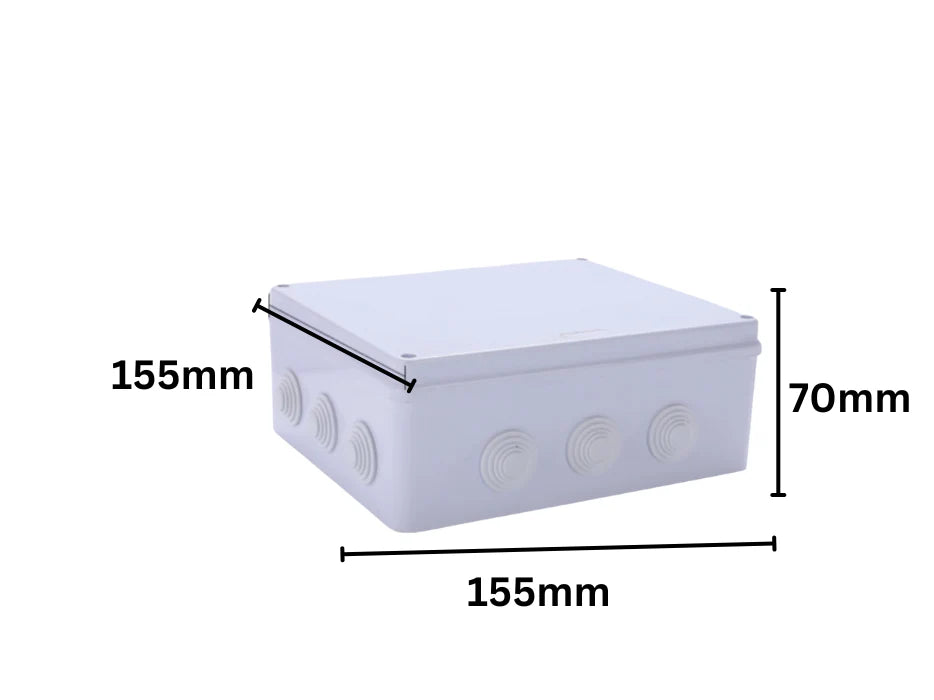 Waterproof Junction Box – IP55 and IP65 Electrical Cable Enclosure, ABS Plastic Dustproof Outdoor Case