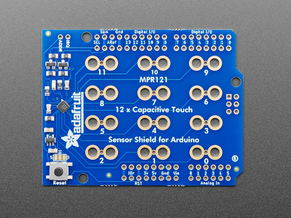Adafruit 12 x Capacitive Touch Shield for Arduino - MPR121