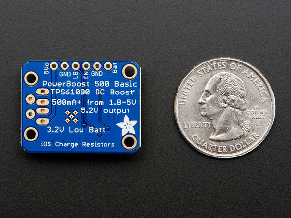 Adafruit PowerBoost 500 Basic - 5V USB Boost from 1.8V+