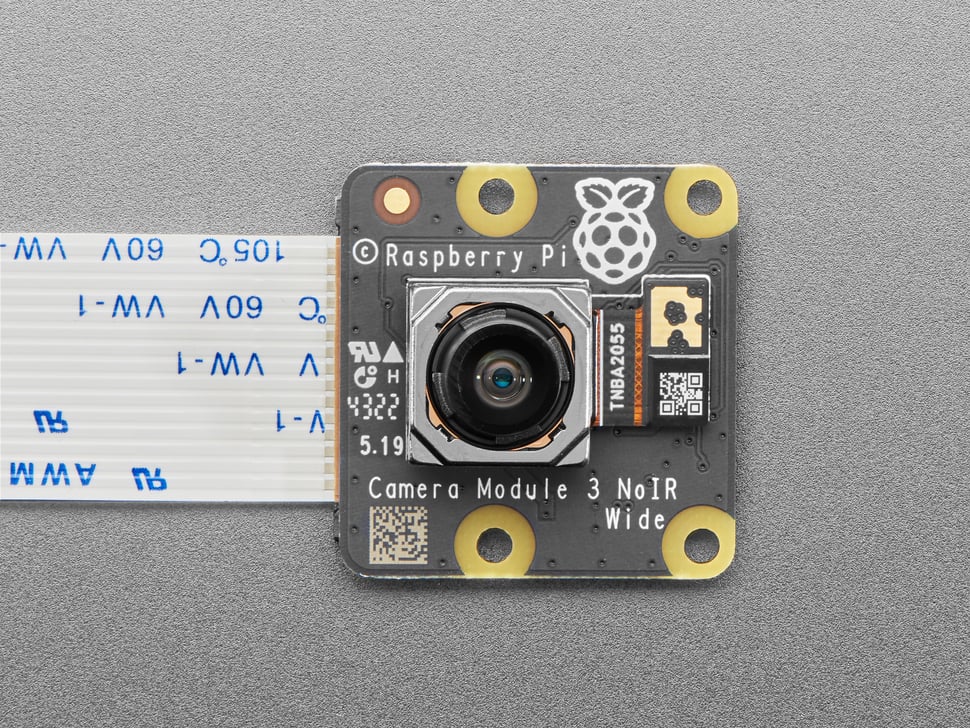 Raspberry Pi Camera Module 3 Wide NoIR - 12MP 120 Degree - Wide Angle Infrared Lens