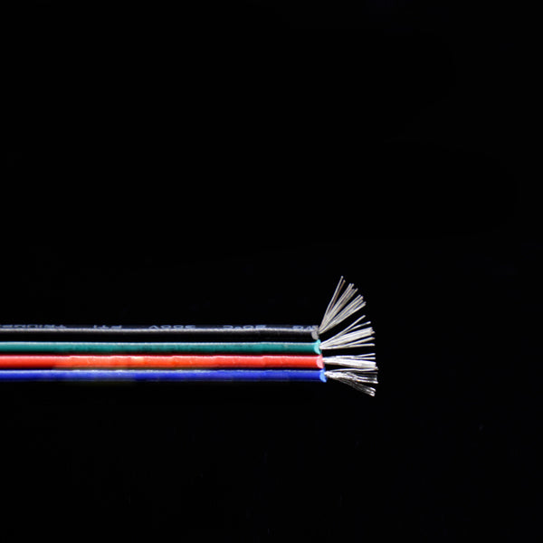 12V RGB 2/3/4 Cores LED Strip Extension Wire 1M - circuitrocks