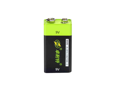 9V  600mAh USB Rechargeable Battery