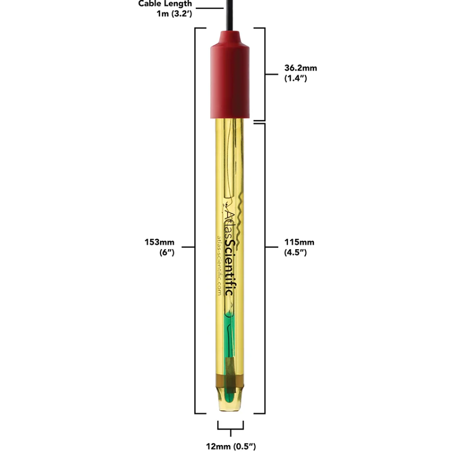 Atlas Scientific Lab Grade pH Probe - BNC, Replaceable Reference