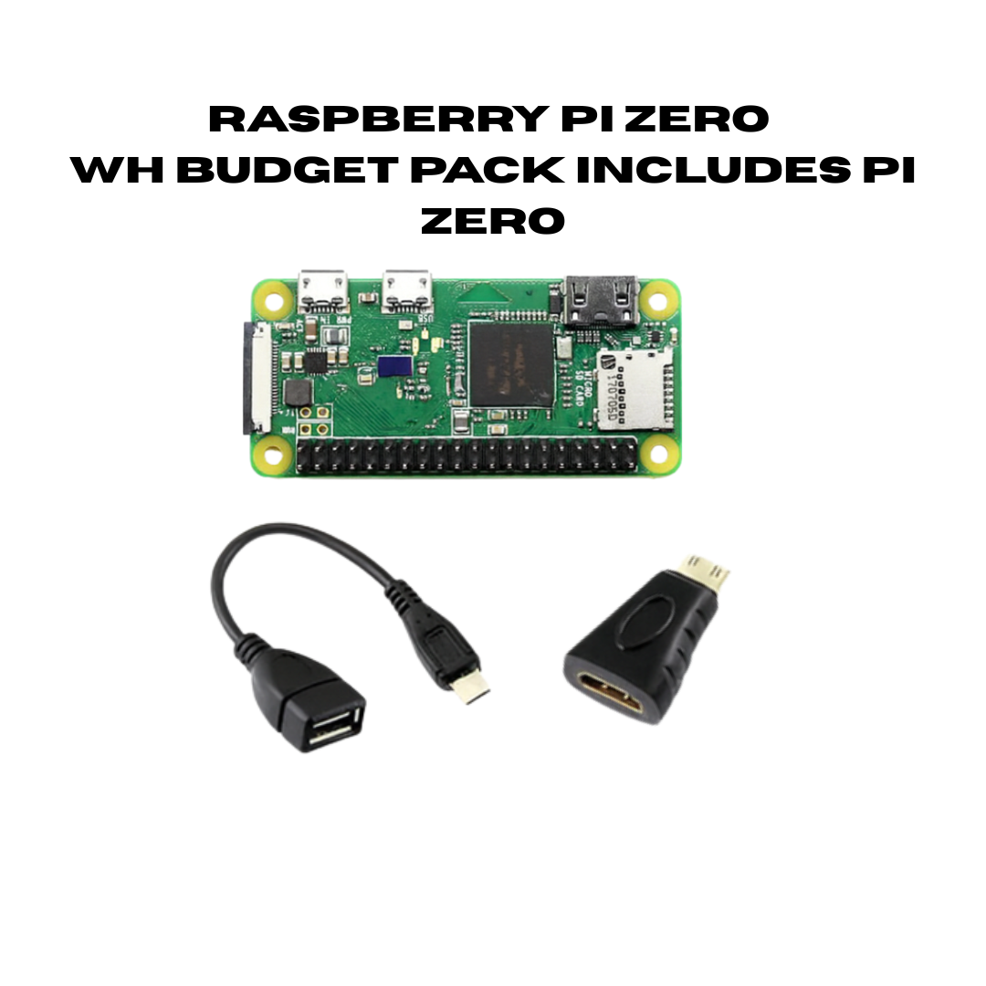 Raspberry Pi Zero WH Budget Pack Includes Pi Zero