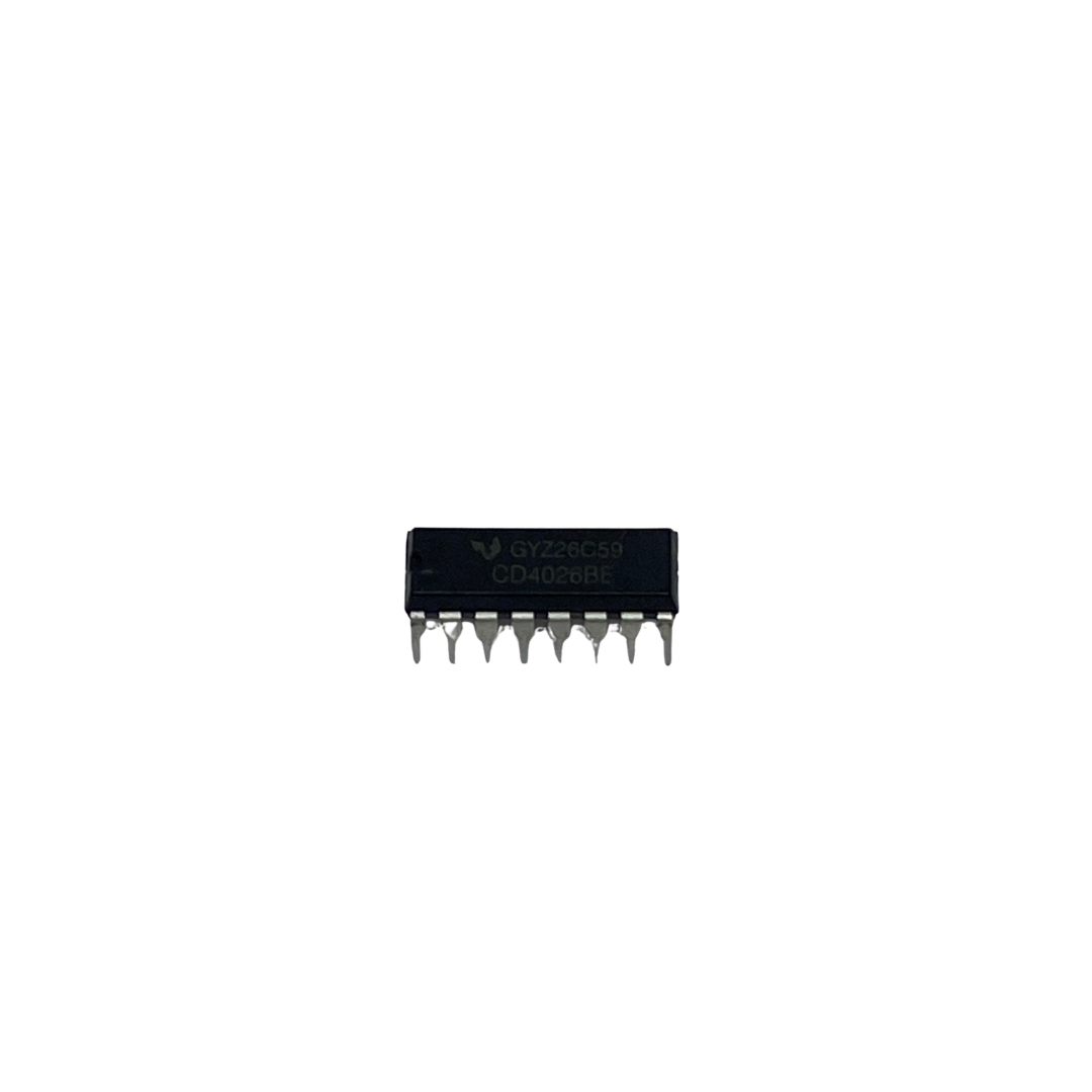 CD4026BE Decade Counter and 7-Segment Display Driver IC – DIP-16
