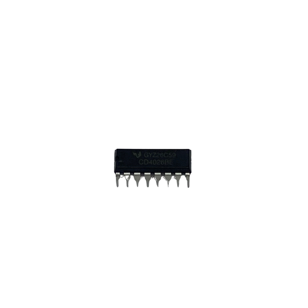 CD4026BE Decade Counter and 7-Segment Display Driver IC – DIP-16