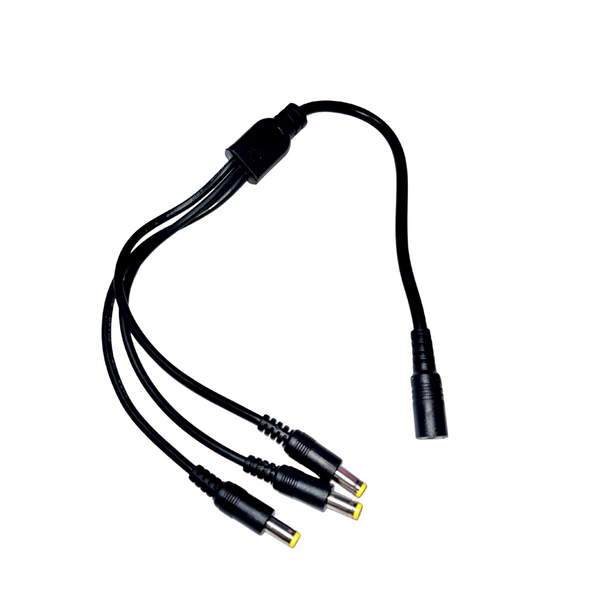 DC Barrel Jack 3 Way 2.1mm Splitter Squid