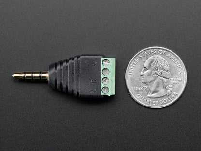 Audio Plug Terminal Block 3.5mm (1/8") 4-Pole (TRRS)
