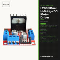 L298N Dual H-Bridge DC Motor Driver - 2x2A - genuine, circuit.rocks