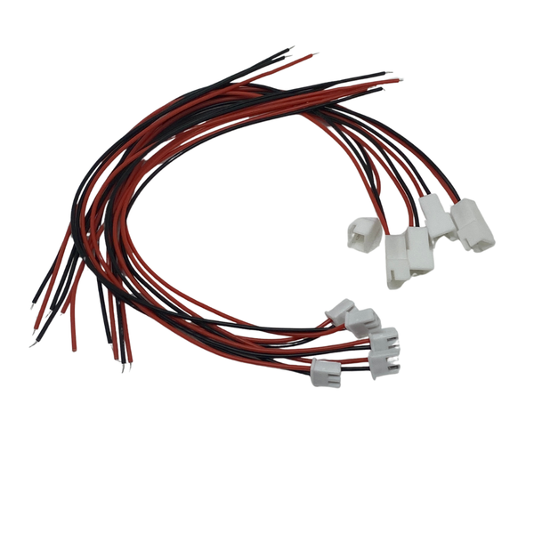 XH2.54mm 2-Pin Male + Female Terminal Cable Set – 20cm, 5 Pairs