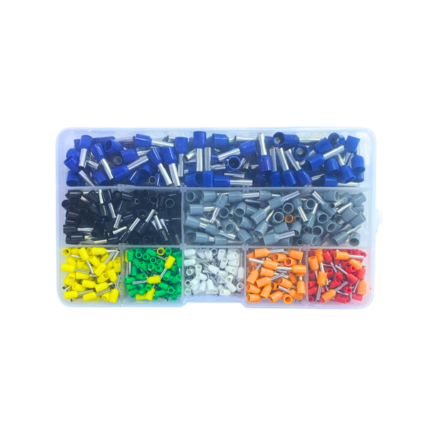 Assorted Copper Crimp Insulated Cord Terminal Kit