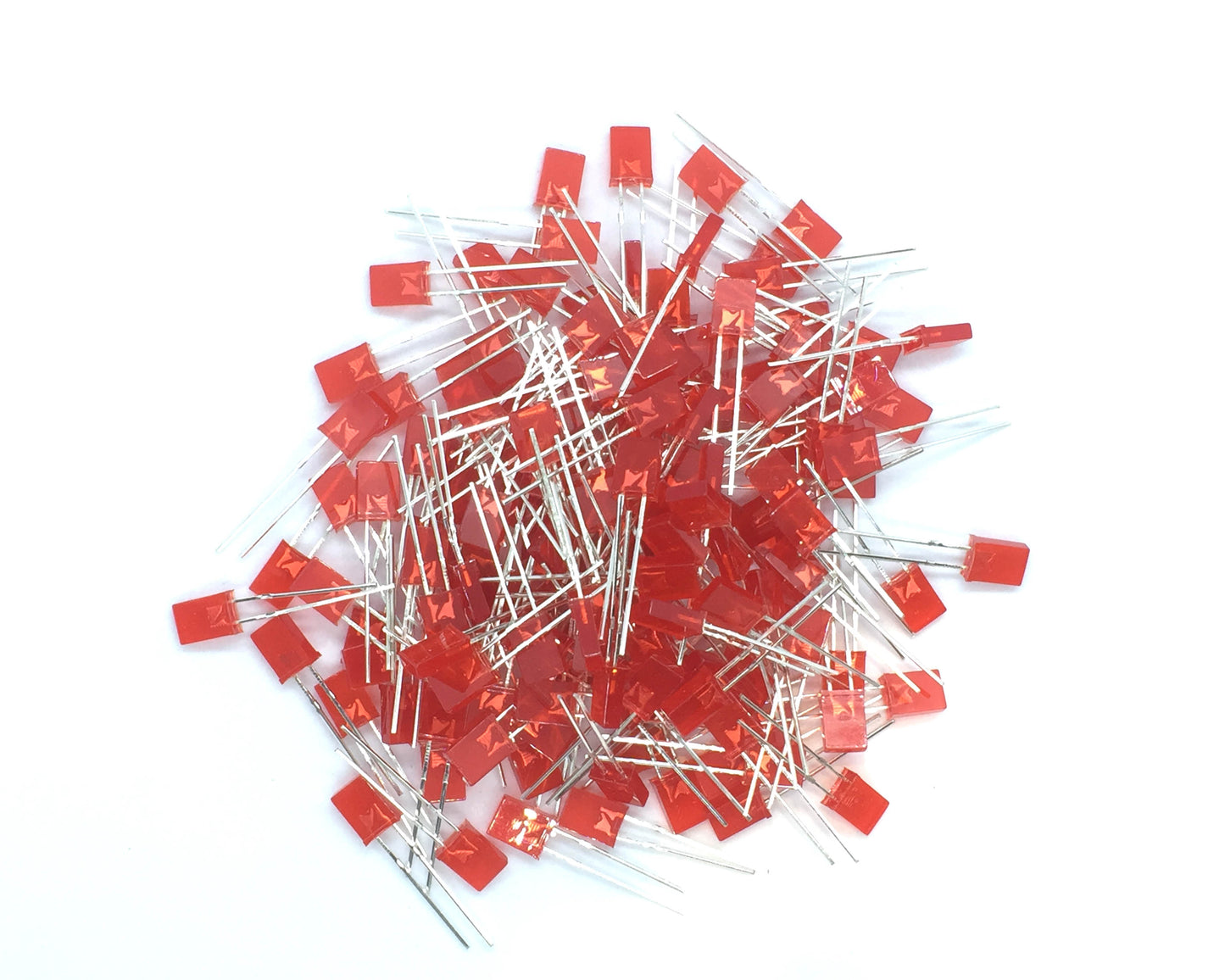 LED Rectangle Red 2x5x7 mm 5PCS