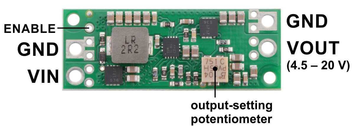4 5 20V Fine Adjust Step Up Voltage Regulator U3V70A - photo 1