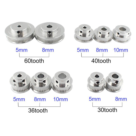 GT2 Timing Pulley 2Gt Bore Aluminium Gear Teeth