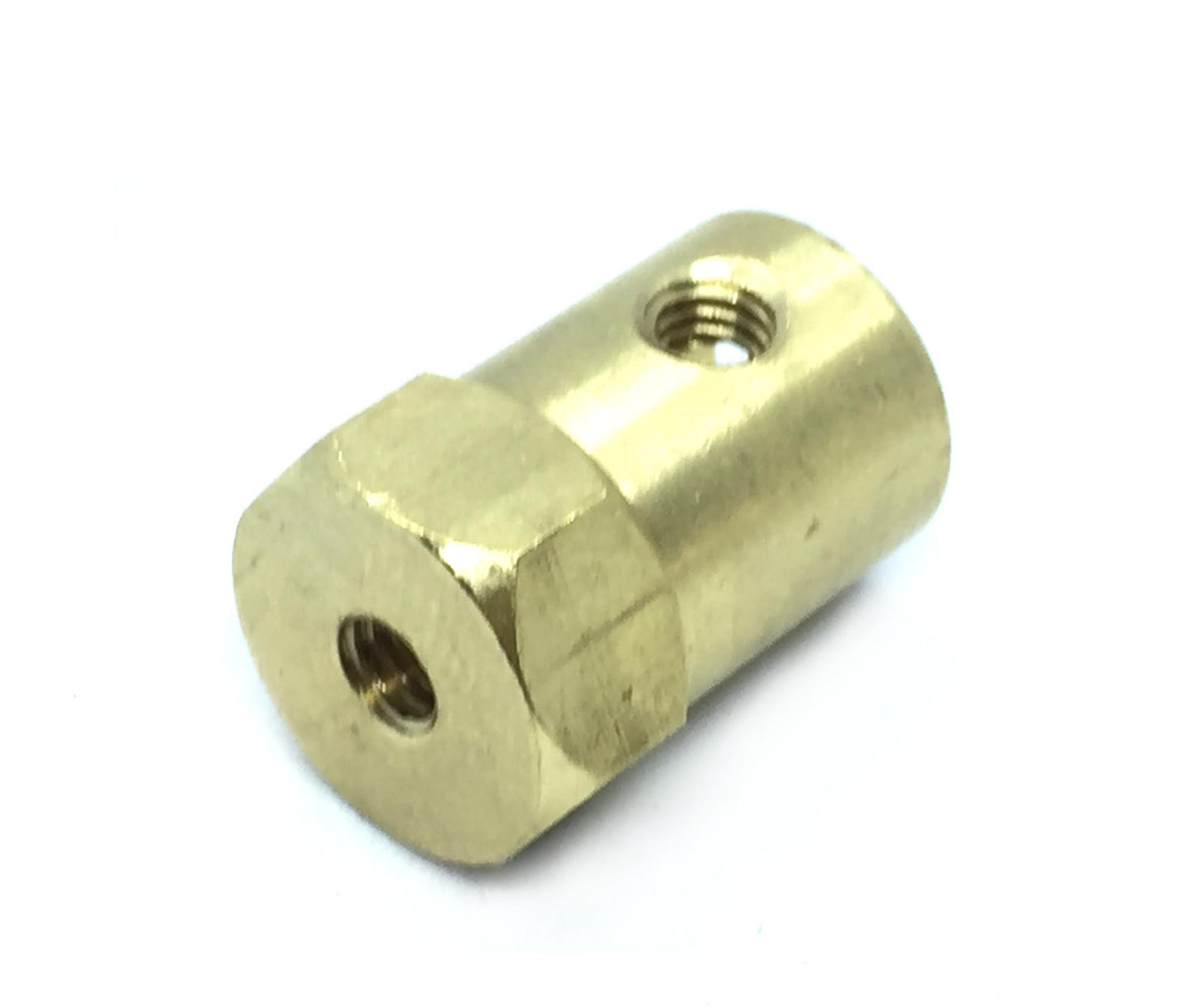 Coupling 6mm Hexagon Brass for Motor Shafts and Wheel