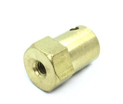 Coupling 7mm Hexagon Brass for Motor Shafts and Wheel