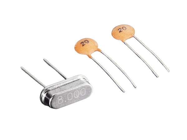 8 MHz Crystal + 20pF Capacitors (2213)