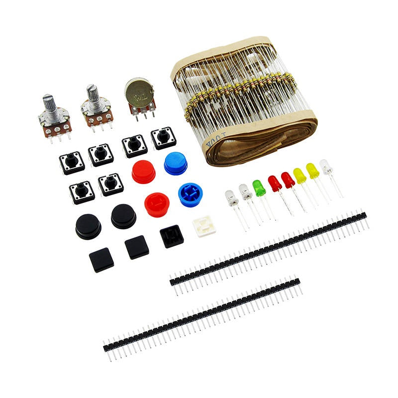 Electronics Kit Resistor LED Switch Potentiometer