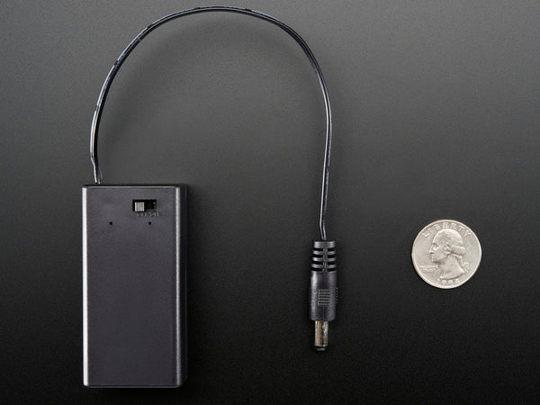 9V Battery Holder w/ Switch + 2.1mm DC Plug
