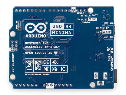Arduino Uno R4 Minima – bottom deck