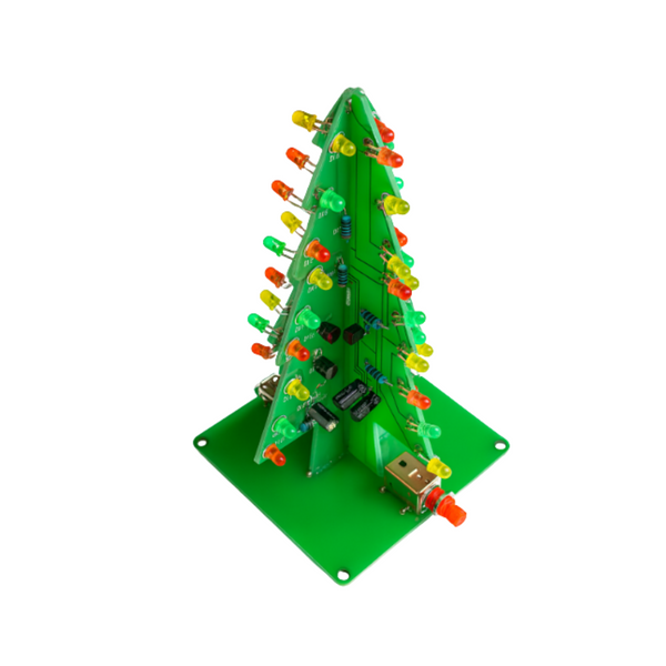 Flashing LED Christmas Tree PCB Kit