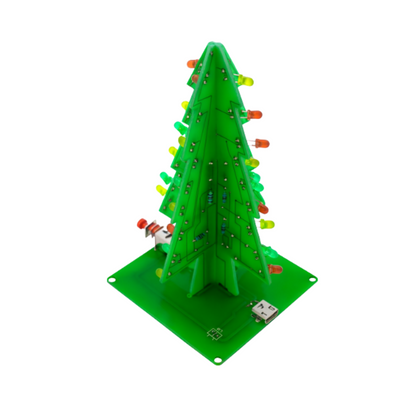  Flashing LED Christmas Tree PCB Kit