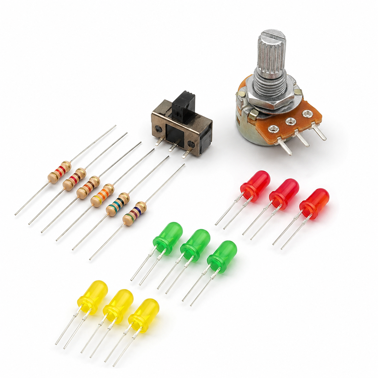Electronics Kit Resistor+LED+Switch+Pot