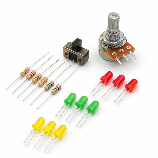 Electronics Kit Resistor+LED+Switch+Pot
