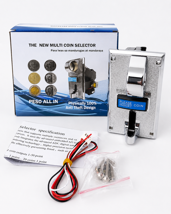 Coin Acceptor Multi-Coin Selector Anti-Hook