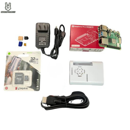 Raspberry Pi 4 Bundle Kit - 8GB with ABS Plastic Casing RPI USB C Power Heat Sink Micro