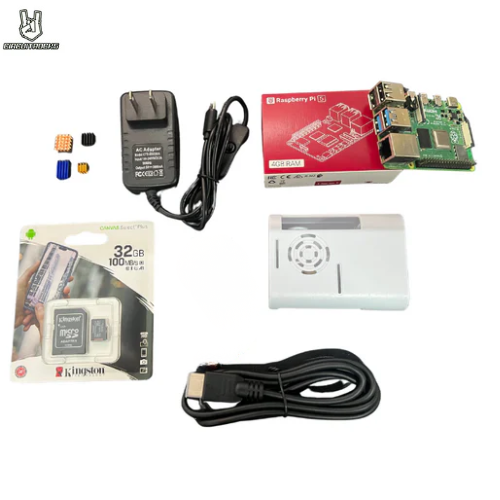Raspberry Pi 4 Bundle Kit - 8GB with ABS Plastic Casing RPI USB C Power Heat Sink Micro