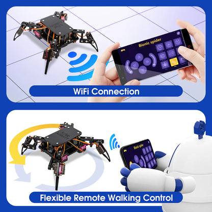 ACEBOTT  ESP8266 Quadruped Bionic  Spider Robot Kit  APP control