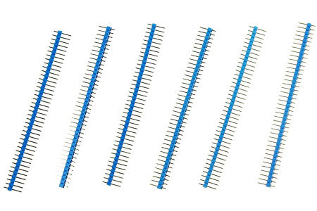 Headers 0.1″ 2.54 mm Arduino Male Pin Straight Blue 5PCS - circuitrocks