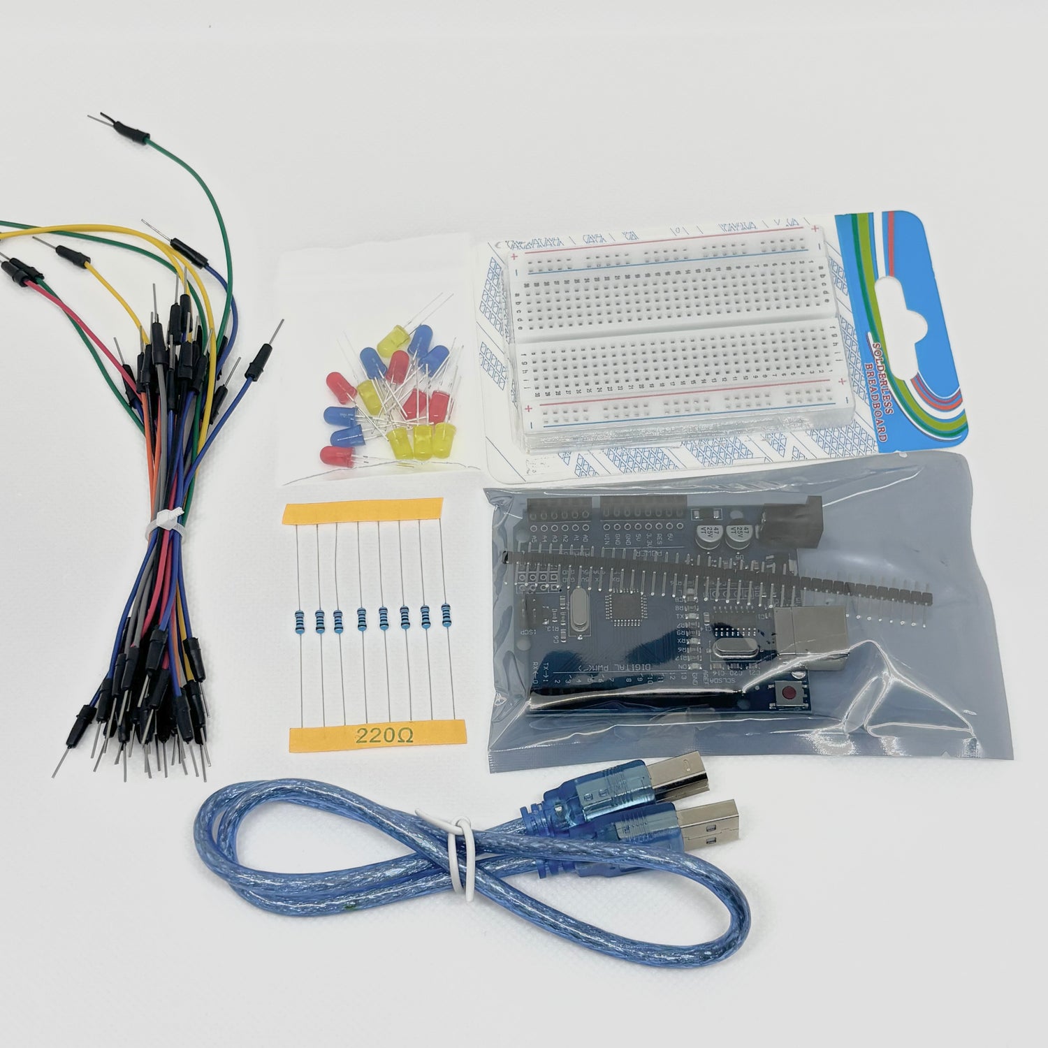 Uno R3 Starter Kit with Breadboard Cable LED