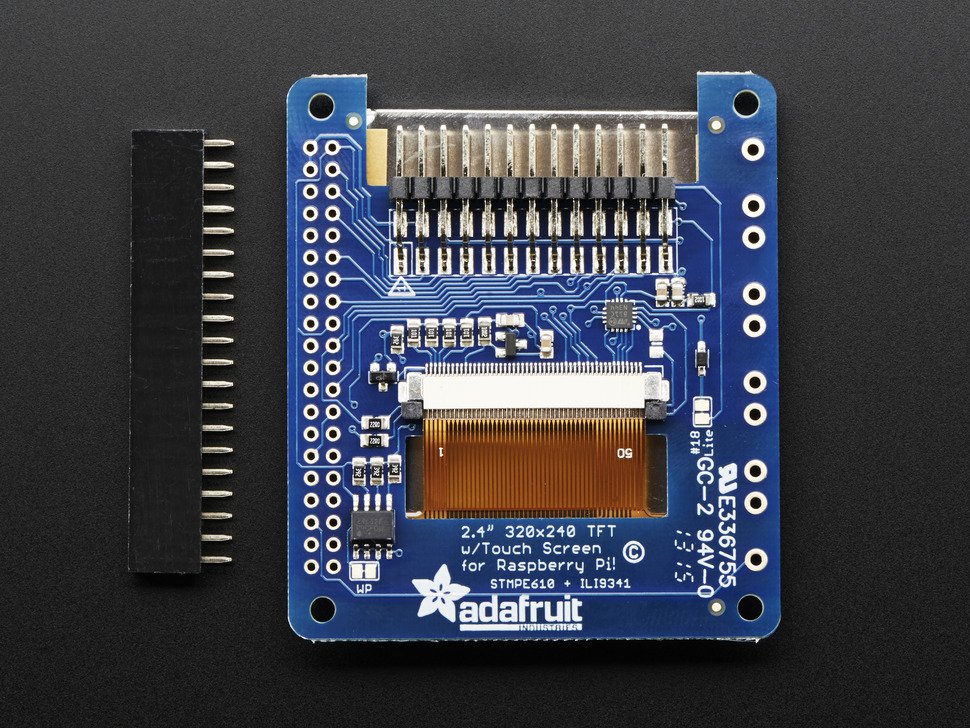 PiTFT 2.4" HAT Mini Kit - 320x240 TFT Touchscreen Adafruit