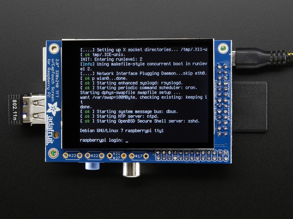 PiTFT 2.8" TFT 320x240 + Capacitive Touchscreen for Raspberry Pi